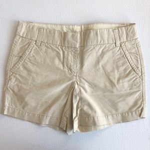J. Crew Khaki 100% Cotton Shorts Size 6